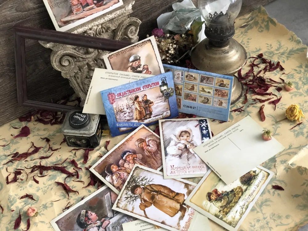 Набор открыток Рождественские открытки Елизаветы Бём (№ 1) - изображение 3