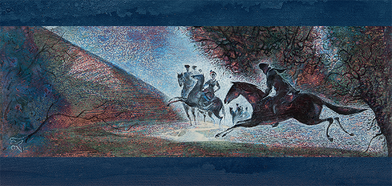 Набор открыток «С.Филенко Серия иллюстраций к роману М.Ю. Лермонтова «Герой нашего времени» - изображение 7