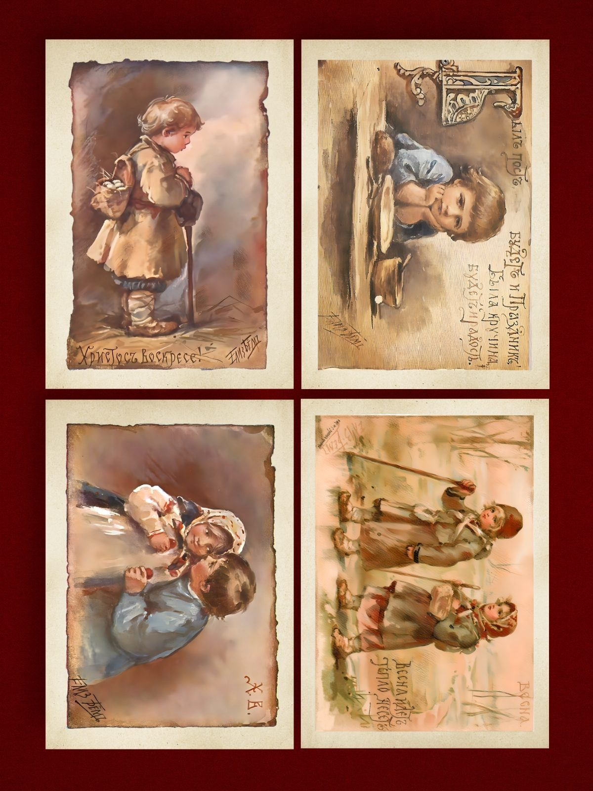 Набор открыток Пасхальные открытки Елизаветы Бём (№ 2) - изображение 15