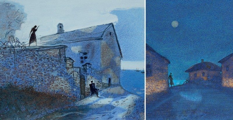 Набор открыток «С.Филенко Серия иллюстраций к роману М.Ю. Лермонтова «Герой нашего времени» - изображение 23