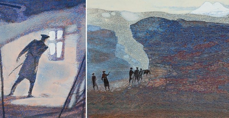 Набор открыток «С.Филенко Серия иллюстраций к роману М.Ю. Лермонтова «Герой нашего времени» - изображение 34